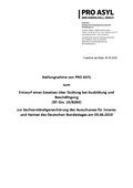 Pro Asyl Stellungnahme