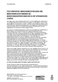 Stellungnahme von Amnesty International vom September 2019