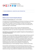 Brief an die Innenministerkonferenz