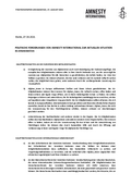 Stellungnahme von Amnesty Internation vom 27.08.2021