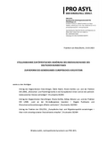 Pro Asyl, Stellungnahme zur Reform des GEAS
