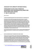 Stellungnahme von Amnesty International vom 22.05.2020