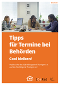 Broschüre: Tipps für Termine bei Behörden - Cool bleiben!