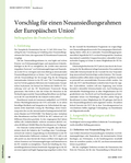 Zum Vorschlag für einen Neuansiedlungsrahmen der Europäischen Union (Resettlement)