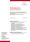 Zum Entwurf eines Gesetzes über Maßnahmen im Bauplanungsrecht zur Erleichterung der Unterbringung von Flüchtlingen