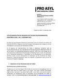 Stellungnahme von Pro Asyl vom 11. November 2011